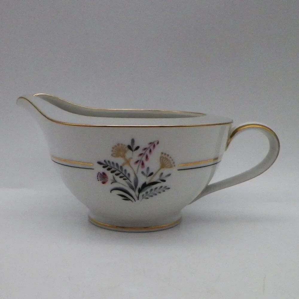 Lipper & Mann Queen Annes Lace Creamer & Sugar Bowl Fine China Japan MCM